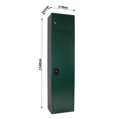 Rottner Waffenschrank Gun Tresor aus Stahl in Grün, B: 37 cm, H: 150 cm - Bild 2