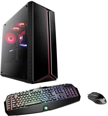 CSL Computer Gaming PC M10260 Desktop PC in Schwarz mit AMD Ryzen 7 7800X3D, 32GB RAM, 2000GB SSD und Nvidia GeForce RTX 4070 12GB GDDR6X - Bild 1