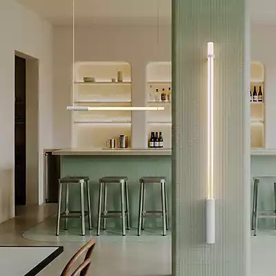 DCW Éditions In Fine LED Wandleuchte in Weiß, Höhe: 160 cm - Bild 1