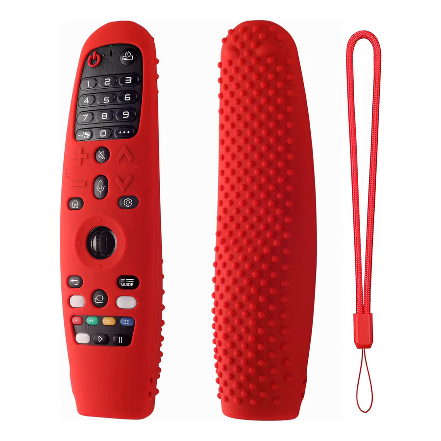 Silikon Schutzhülle für Smart TV Magic Fernbedienungen AN-MR19BA, MR18BA, AN-MR600, MR650A und MR20GA, Modell AKB75855501, in Grau und Rot - Bild 5