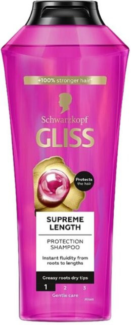 Gliss Supreme Length Shampoo, 400 ml, für strapaziertes Haar - Bild 1