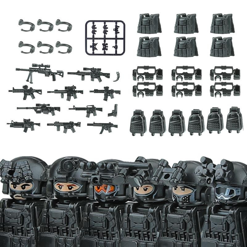 Interesting toys Moderne Stadt SWAT Kommando Figuren Bausteine 14+ - Bild 2