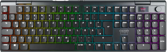 Cherry XTRFY MX 10.1 Wireless Mechanische Gaming-Tastatur, Schwarz, Bluetooth und USB-C/USB-A - Bild 1