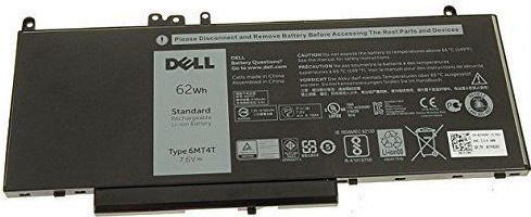 Dell Akku 6-Zellen 62Whr 6MT4T in Schwarz - Bild 1