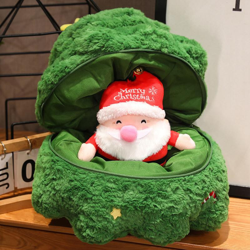 Yiran Furniture Weihnachtsmann- und Elchpuppen Plüsch 23cm - Bild 2