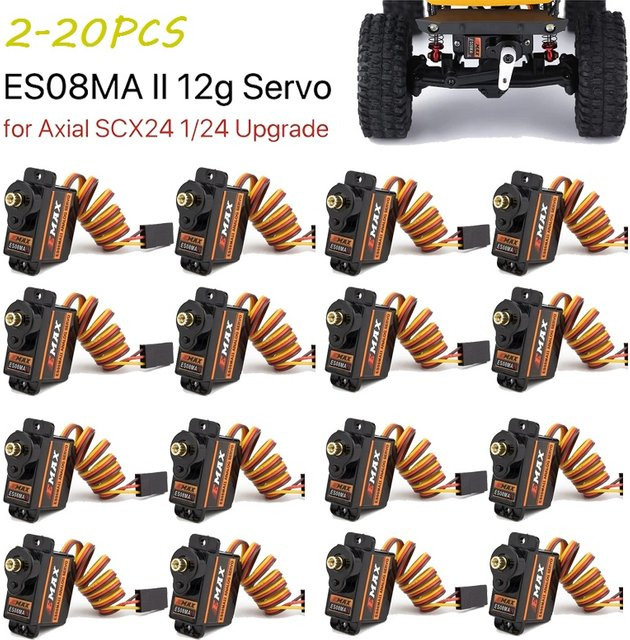 Emax ES08MA II Servo Motor, Analog, Metall Getriebe, 2-20-teiliges Set - Bild 1