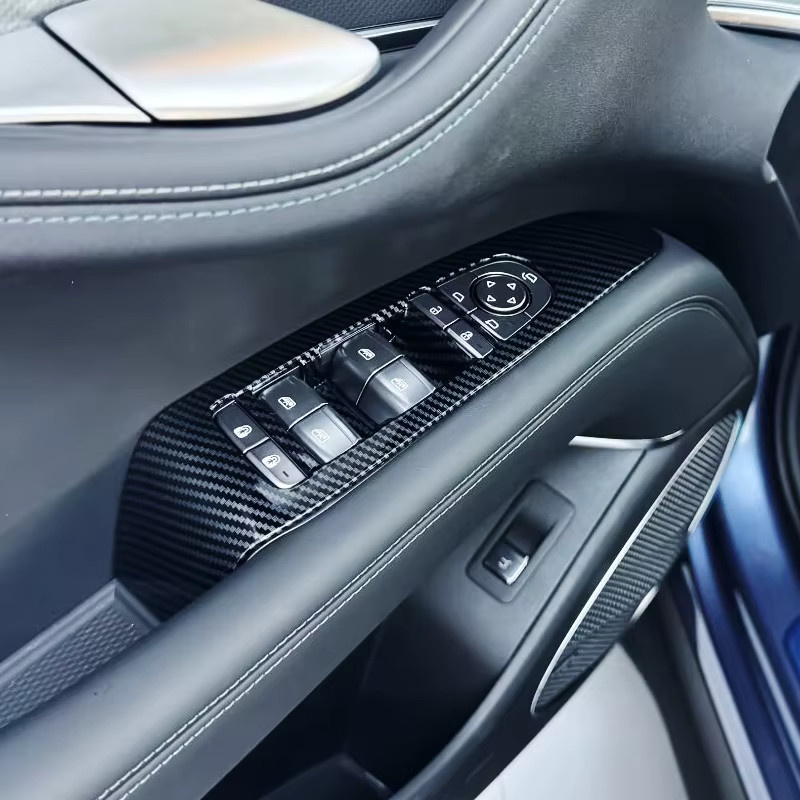 BYD Sealion 7 EV 2024 2025 Zubehör für Innenraum: Abdeckung für Lenkrad, Getriebe, Schalter und Klimaanlage in Schwarz - Bild 1