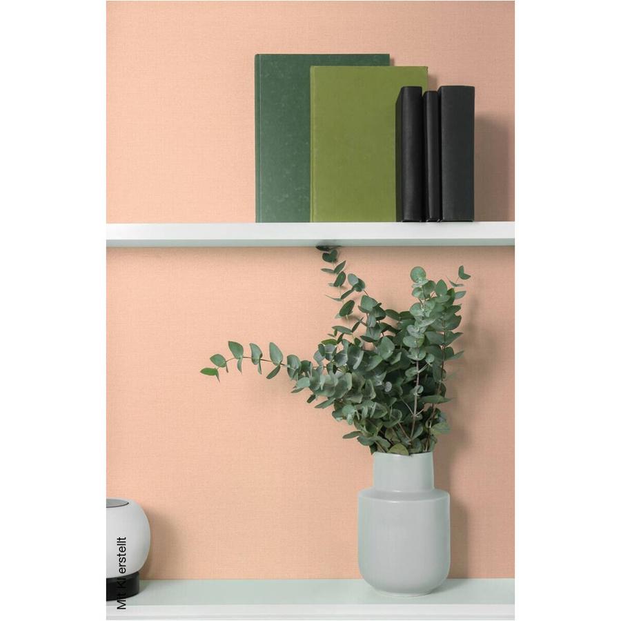A.S. Création Vliestapete Uni Rosa, modern und leicht strukturiert, B/H: 53 x 1005 cm - Bild 2