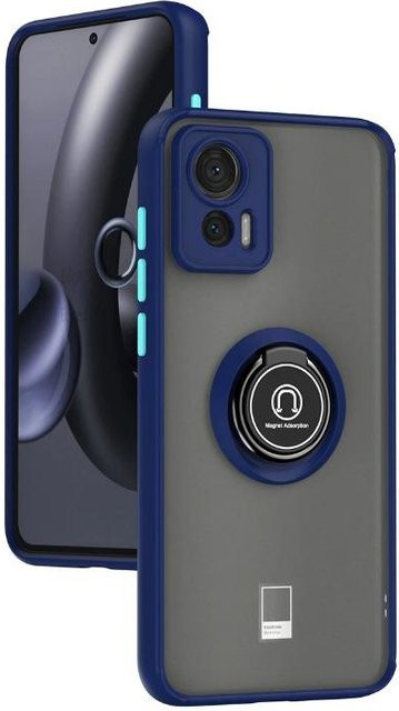 Stoßfeste Handyhülle mit Magnetringhalter für Motorola Edge 30 Neo in Königsblau - Bild 1