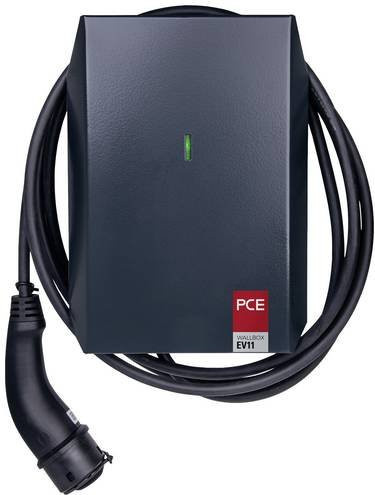 PCE EV11 Wallbox Typ 2 16A mit 1 Anschluss und 11kW in Schwarz - Bild 1