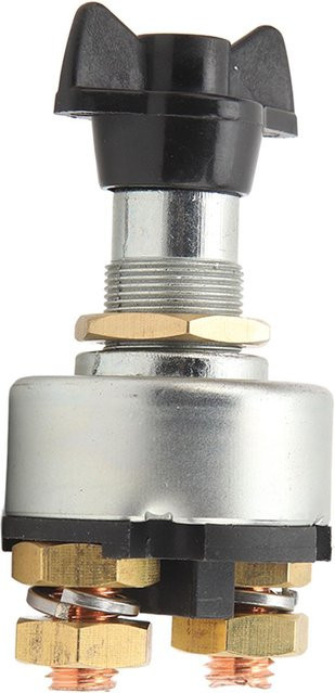 Fishine Drehschalter 2 Positionen 200A Batterieschalter Stromunterbrecher Isolator für Wohnmobile Yachten Anhänger grau - Bild 1