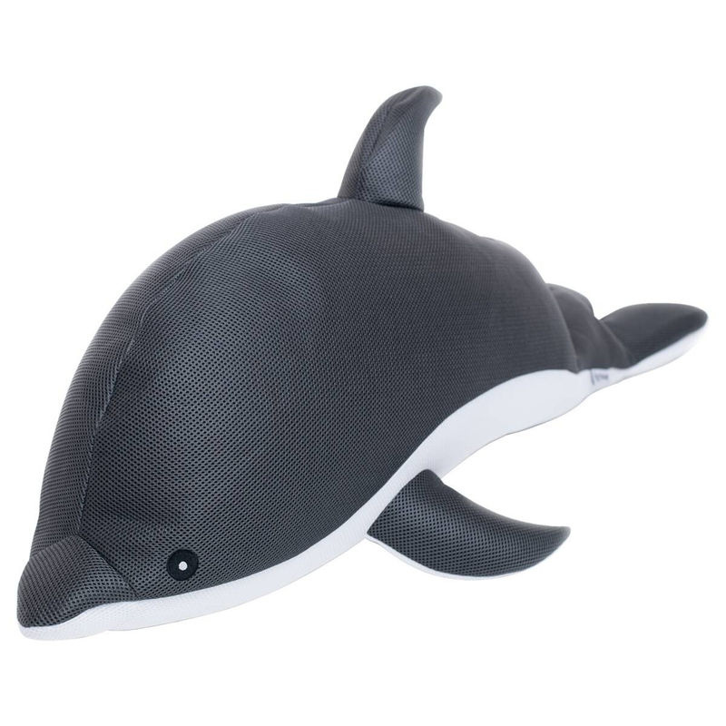 Westmann Pool Buddy Sitzsack Delfin in Grau Weiß aus Polyester B/H/T: 102 x 36 x 40 cm - Bild 3