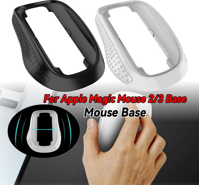 Apple Ergonomische Basis für Magic Mouse 2/3 in Weiß mit rutschfestem Design - Bild 1