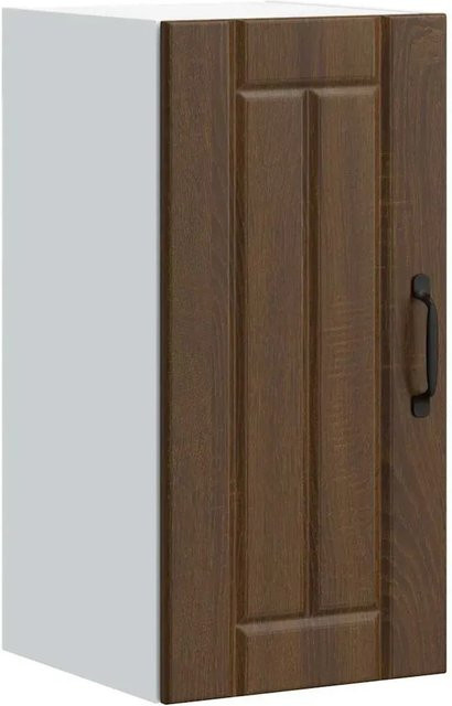 vidaXL Küchen-Hängeschrank Lucca in Braun Eichen-Optik mit Glastüren, B/T/H: 60,0 x 30,0 x 31,0 cm - Bild 1