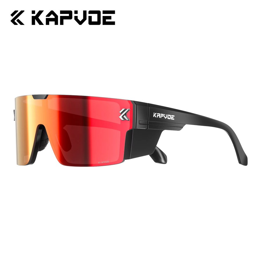 Kapvoe Glacier Sonnenbrille, Vollrand, Schwarz, Unisex, polarisiert - Bild 3
