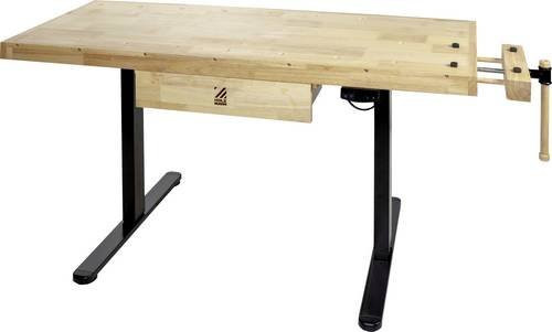Holzmann Maschinen Hobelbank WB150ELIFT 230V elektrisch höhenverstellbar mit Schraubstock in Schwarz und Braun - Bild 1