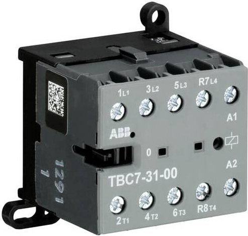 ABB TBC7-31-00-55 Kleinschütz in Grau mit 3 Schließern und 1 Öffner, 5.5kW, 12A - Bild 1