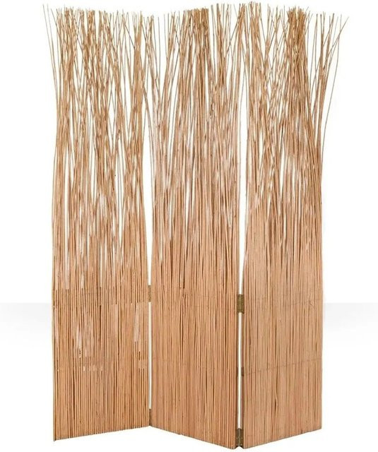 Homestyle4u 3-tlg. Paravent aus Weide in Hellbraun, B/H: 120 x 170 cm - Bild 1