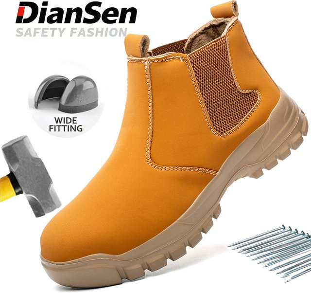 Kankeirr Sicherheitsarbeitsstiefel für Herren in Schwarz mit Stahlkappe und wasserdichter Funktion - Bild 1