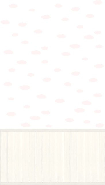 A.S. Création Vliestapete Wallpanel Wolken in Creme und Weiß - Bild 1