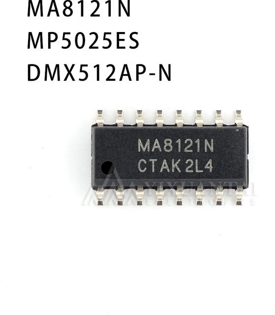 10er Set MA8121N MP5025ES DMX512AP-N SOP16 in Schwarz - Bild 1