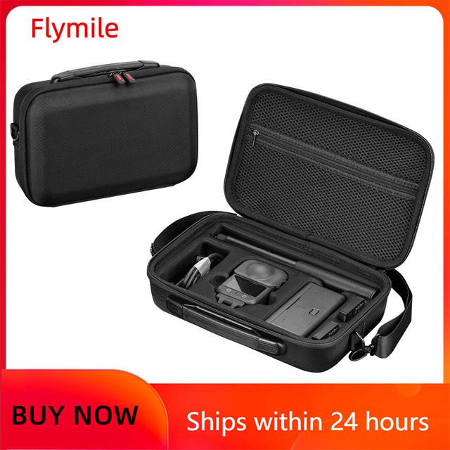 Flymile Tragetasche für DJI OSMO 360 in Schwarz zur Aufbewahrung von Kamera, Zubehör und Akkus - Bild 1