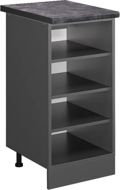 Vicco Küchenregal R-Line Offener Küchenschrank Anthrazit B: 40 cm, H: 81,6 cm, T: 60 cm - Bild 1