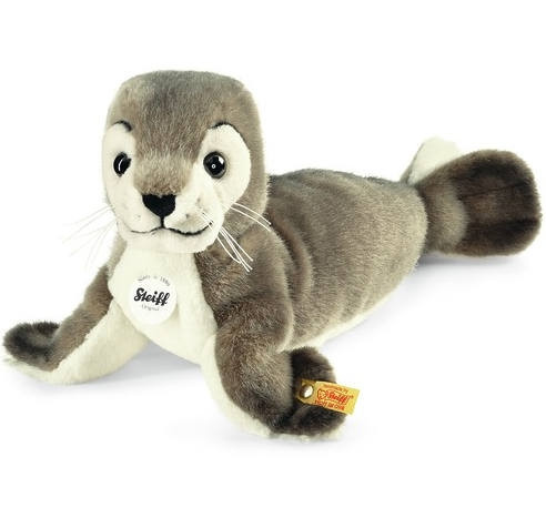 Steiff Robby Seehund, Plüsch, grau/weiss, 30cm - Bild 1