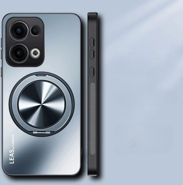 Magnetische Stoßfeste Bumper Hülle für Motorola Moto G-Serie und Edge 50 Fusion Ultra mit Ständer Funktion in Grau Matt - Bild 1
