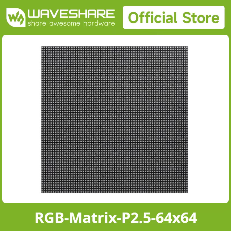 Waveshare RGB-Vollfarb-LED-Matrix-Panel für Raspberry Pi, Jetson Nano und ESP32 mit 2,5 mm Rastermaß für dein DIY-Desktop-Display - Bild 2