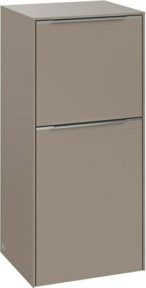 Villeroy & Boch Seitenschrank Subway 3.0 in Taupe mit glänzender Oberfläche und Alu-Griff, B/T/H: 40 x 36,2 x 86 cm - Bild 1