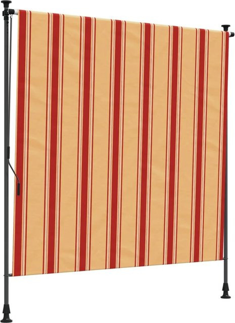 vidaXL Outdoor Rollo Mehrfarbig aus Polyester mit Aluminiumgestänge B: 100 cm, H: 270 cm - Bild 1