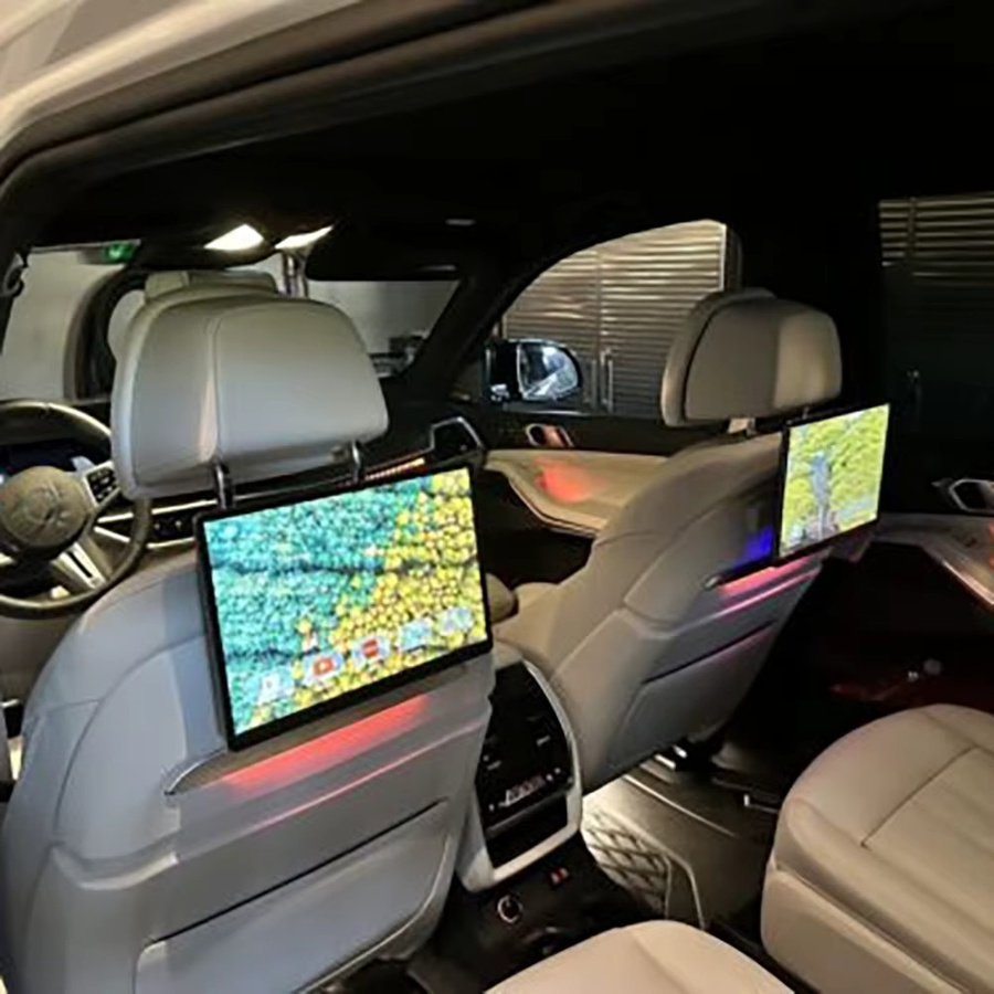 GZBBAO Android Kopfstütze Monitor für BMW X7 LCI 2023-2026, 13,3 Zoll HD 4K Plug und Play Rücksitz Unterhaltungssystem mit 8-Core Prozessor - Bild 2