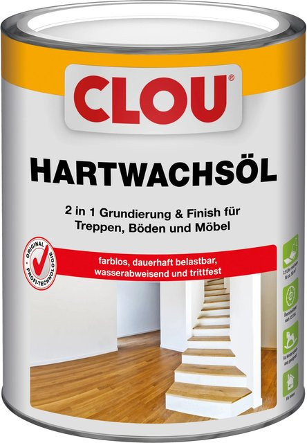 Clou Hartwachs-Öl Transparent seidenglänzend 2,5 l - Bild 1