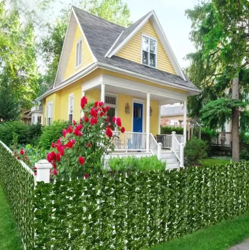 Alloet Künstlicher Sichtschutz als Hecke in Dunkelgrün für Garten, Balkon und Wand - Bild 3