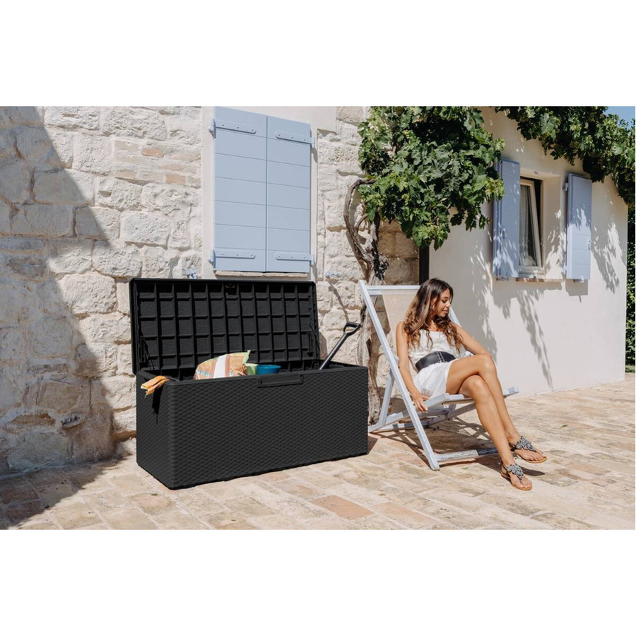 Toomax Kissenbox Portofino Anthrazit aus Kunststoff B/H/T: 124 x 56 x 55 cm - Bild 4