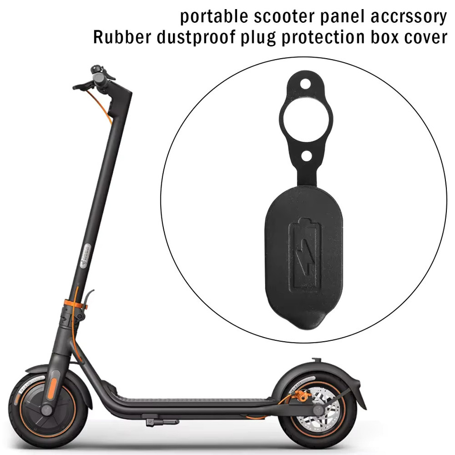 Ninebot Silikon-Ladeanschluss für Elektro-Roller F20 F30 F40, wasserdicht und anti-Reibung, Schwarz - Bild 4