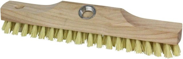 LUX-TOOLS Wischer mit Holzgriff und Metallgewinde, Braun, Breite: 30 cm - Bild 1