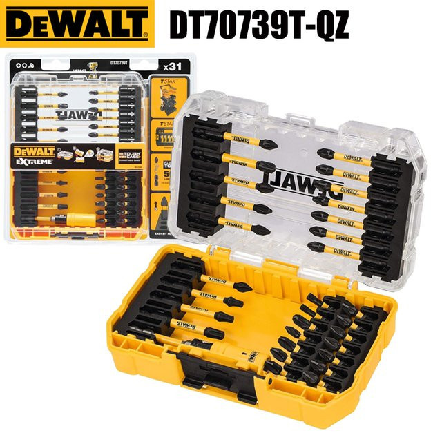 DeWalt 31-teiliges Schraubendreher-Bit-Set in Gelb für Holz und Metall - Bild 1