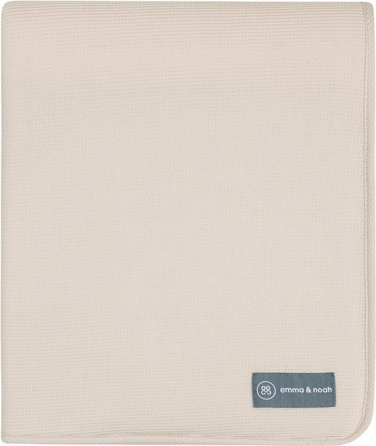 Emma & Noah Babydecke Essential Winter aus Bio-Baumwolle in Beige, B/B: 75 x 95 cm - Bild 1