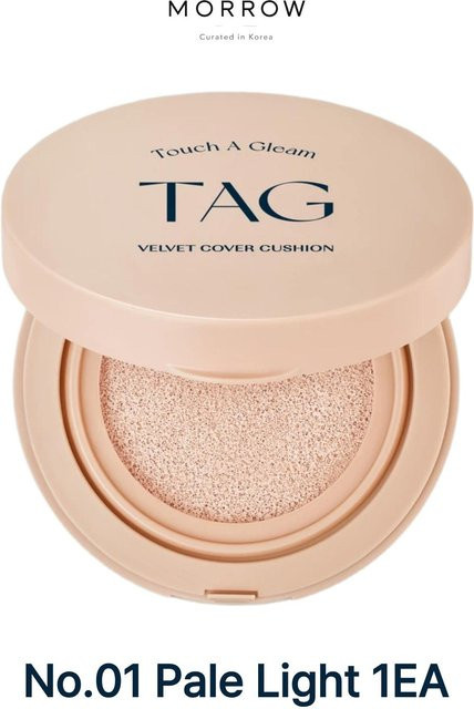 TAG Samt Cover Cushion Foundation, 15g, 01 Pale Light, Mattes Finish, SPF50+ - Bild 1