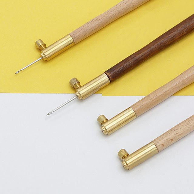 S Couture Luneville Sticknadel Set mit 3 Tambour-Häkelnadeln aus Holz für Glitzer-Perlen Stickereien - Bild 1