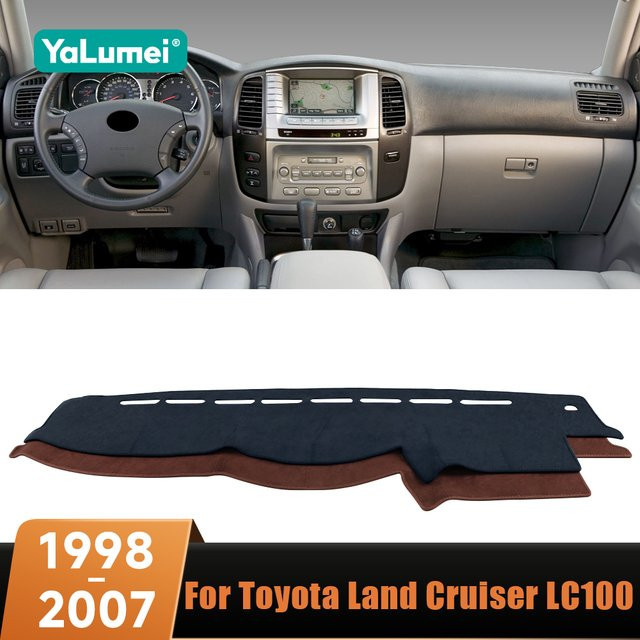 YaLumei Auto Dashboard Abdeckung Matte in Schwarz für Toyota Land Cruiser 100 LC100 (1998-2007) - Bild 1