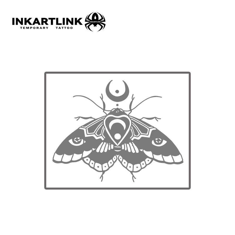 INKARTLINK Temporäres Motten-Tattoo, wasserfest, semi-permanent - Bild 3