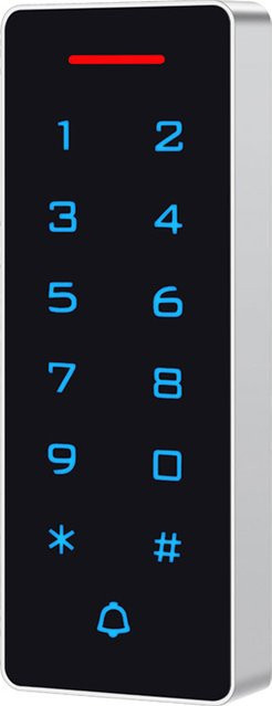 LUCKING DOOR RFID-Touch-Türöffnersystem Zugangskontrolltastatur für den Außenbereich mit 125 kHz und 13,56 MHz elektronischem MF-Kartenleser - Bild 1