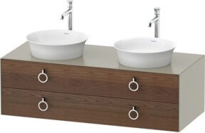 Duravit Waschtischunterschrank White Tulip in White, B/T/H: 130 x 55 x 40,8 cm - Bild 1