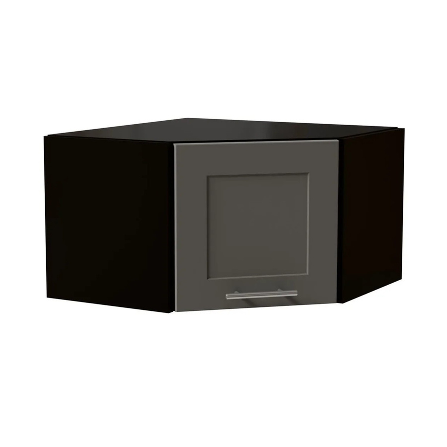 Feldmann-Wohnen Eckhängeschrank Oslo in Schwarz und Staubgrau Matt, B/T/H: 60 x 36 x 60 cm - Bild 2