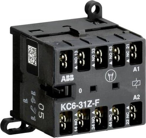 ABB KC6-31Z-F-2.4-51 Kleinschütz mit 3 Schließern und 1 Öffner in Schwarz - Bild 1