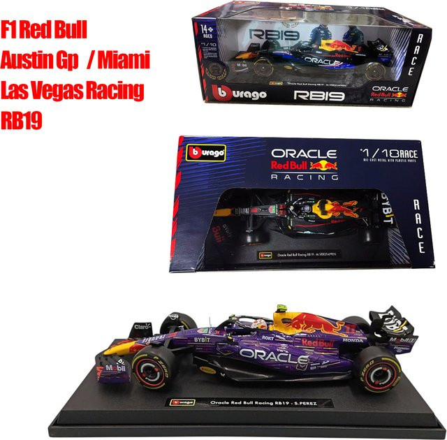 Bburago Red Bull RB19 Rennwagen-Modell, 1:18, aus Legierung, ab 14 Jahren - Bild 1