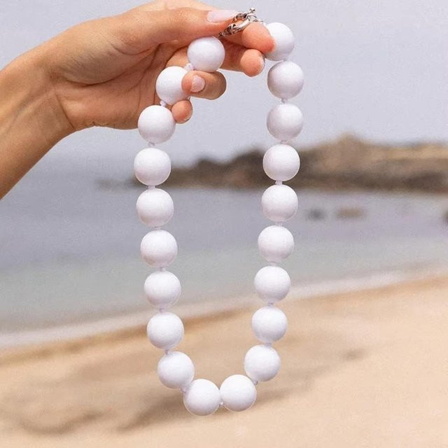 Nilljae Perlenhalsband, weiß, Damen, Mädchen - Bild 1